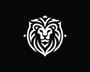 Lion head icon vector. Lion face logo design template. Vector illustration Animal Logotype concept. 