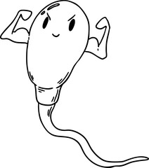 sketch strong sperm