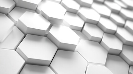 Elegant Geometric White Background
