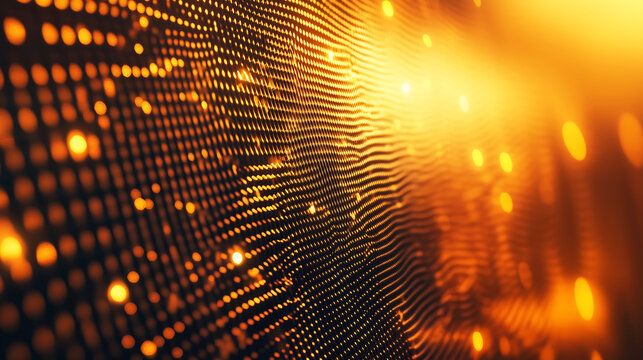 Golden Digital Wave Abstract Background for Tech, AI & Futuristic Design | Ideal for Websites & Branding, futuristic web design, data representation, fintech, and high-tech innovations.