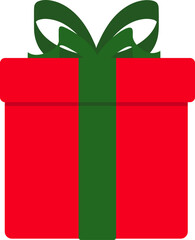 Wrapped Gift Box with Floral Ornament Design