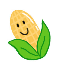 vector illustration of a sweet corn