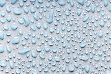 water drops on a white background