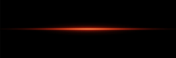Red lines of speed and light movement, horizontal effect. On a black background.