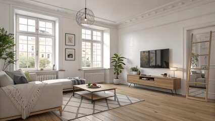 Fototapeta premium Modern Living Room Interior Design