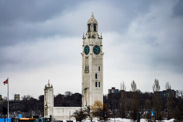 Fototapeta premium モントリオール港の時計台