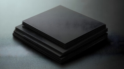 Stylish business card mock-up with a floating effect, showcasing editable front and back sides. Perfect for presenting sleek, modern branding designs.