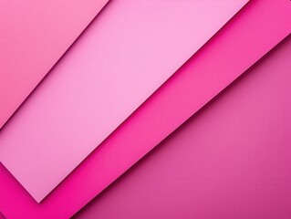 Fototapeta premium Abstract layered pink paper design backdrop for feminine content or spring marketing campaign