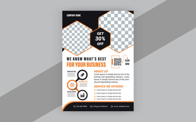 Corporate business flyer design template