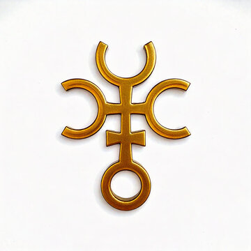 hekate symbol isolated on white background