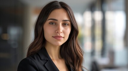 Fototapeta premium Confident Woman Portrait for Business Empowerment and Leadership
