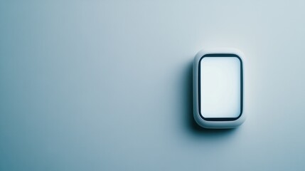 A glucose testing device on a white background, displaying a blood sugar reading. Featuring health monitoring and self-care