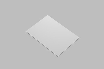 Realistic blank flyer brochure for mockup