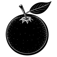 blueberry black silhouette vector, Simple silhouette Design vector icon with white background. Fruit silhouette vector