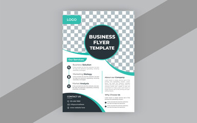 Corporate business flyer design template