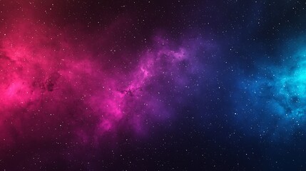 A vibrant cosmic nebula blending pink and blue hues, set against a starry background, evoking a sense of wonder and the vastness of space.