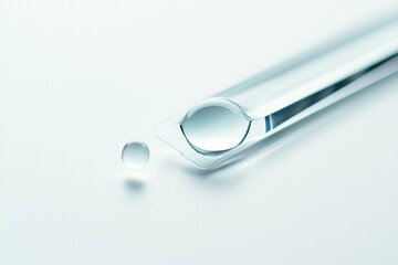 A glucose testing device with a test strip and blood droplet in focus. Featuring precision and health management