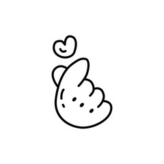 Love Icon vector design template and illustration with editabale stroke