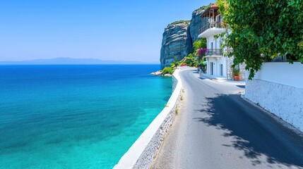 Fototapeta premium Coastal Road and Seascape