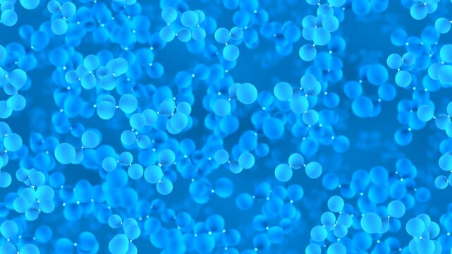 Ozone Molecule O3 science loop tile swirl stylised background. This footage is loopable and tileable and can create an infinite seamless background texture.