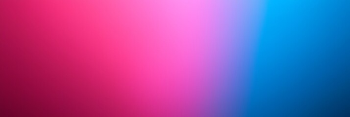 Fototapeta premium A vibrant gradient transitioning from pink to blue, creating a visually appealing abstract background.