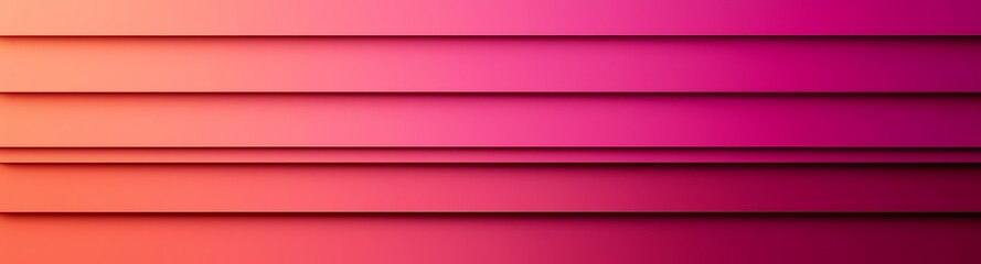 Fototapeta premium A gradient of vibrant pink and orange hues creates a smooth, textured background with horizontal lines, evoking a modern, dynamic vibe.