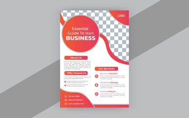 Corporate business flyer design template