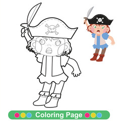 Coloring worksheet page. Educational printable coloring worksheet. Printable activity page for children 