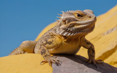 Fototapeta premium bearded dragon lizard