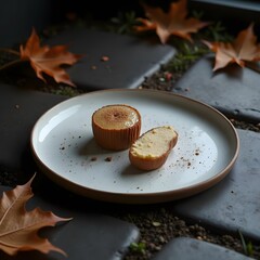 Sleek Ceramic Tray in Moody Light Against Sparkling White Background