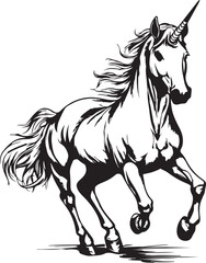 Obraz premium horse vector illustration