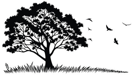 Escape to Tropical Serenity: Stunning Collection of Elegant Black Palm Tree Silhouettes in Monochrome
