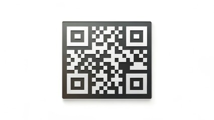QR Code on White Background