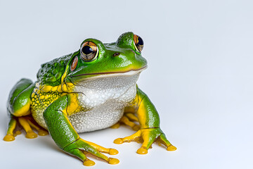 Naklejka premium African bullfrog, isolated on white background