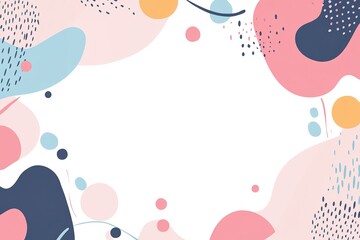 Adorable Party Decorations: Simple Vector Illustration of Festive Balloons, Streamers, and Confetti, Perfect for Birthday Cards, Invitations, Websites, Social Media Posts, and More! A charming and    