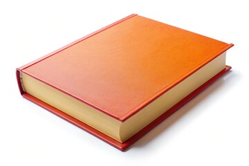 Fototapeta premium Blank Book Cover Mockup: Top View, White Background, Perfect for Design Presentations