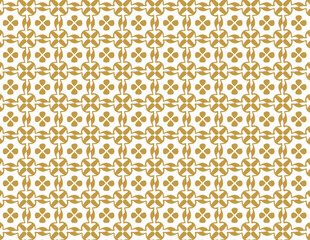 Golden Harmony: Gold & White Geometric Pattern