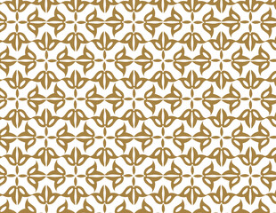 Gold and white geometric pattern titled 