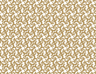 Golden Whirl: Elegant Gold & White Swirls Pattern
