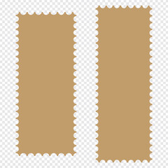 Post stamp frame outline icon. Postage stamp icons set. Symbol of mail, congratulations or postcards. Stamp for an envelope with a letter. 