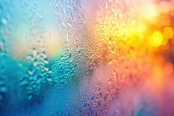 Fototapeta premium Soft Pastel Frosted Glass Texture Background - Abstract Design