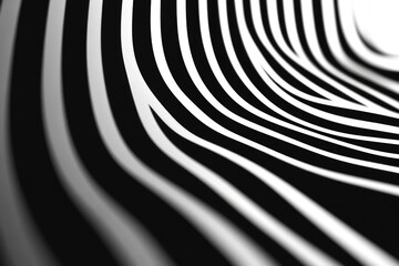 A close-up shot of a spiral pattern in black and white