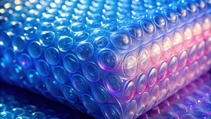 Obraz premium Texture of Rolled Plastic Bubble Wrap Packaging Material
