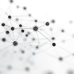 Innovative network connections in abstract digital art virtual space graphic representation modern aesthetic close-up view technology concept