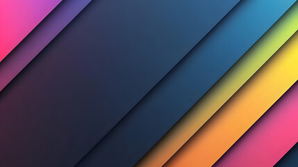 Dark background, colorful stripes, gradient color block style
