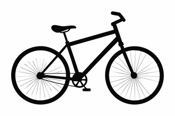Fototapeta premium Stylized Bicycle Outline Graphics