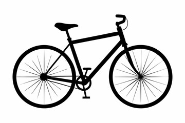 Obraz premium Stylized Bicycle Outline Graphics