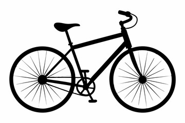 Fototapeta premium Stylized Bicycle Outline Graphics