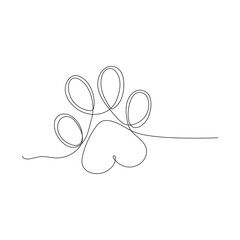dog paw vector footprint icon logo french bulldog cat puppy kitten cartoon symbol sign illustration doodle,