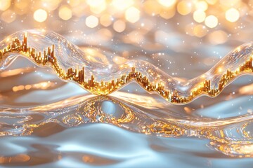 Digital Finance Abstraction - Chaotic Stock Market Data Blending into Surreal Patterns of Business Volatility